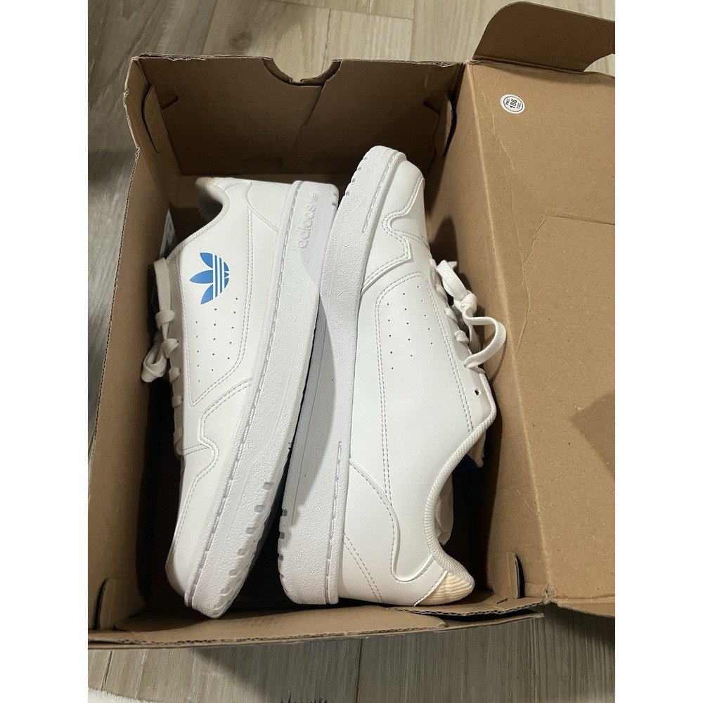Adidas NY 90 J Boys Girls Athletic Sneaker White/blue School Shoe  gZ1875 US 6.5